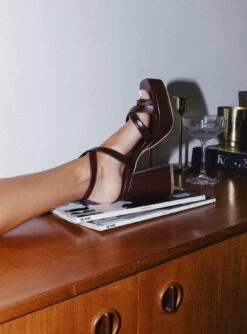 Princess Polly Caprice Heels Brown