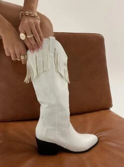 Princess Polly Norah Boots White