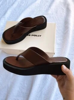 Princess Polly Remi Sandal Chocolate -Best Shoes Shop 0 2bf4ece1 af8e 4e8e 89f5 f111c52b9478