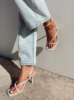 Princess Polly Sullivan Heels Cream