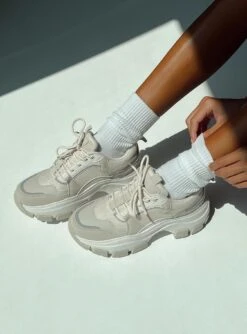 Princess Polly Damian Sneakers Beige -Best Shoes Shop 0 4fc57ff4 bd72 4b05 a5a3 94a765a15e09