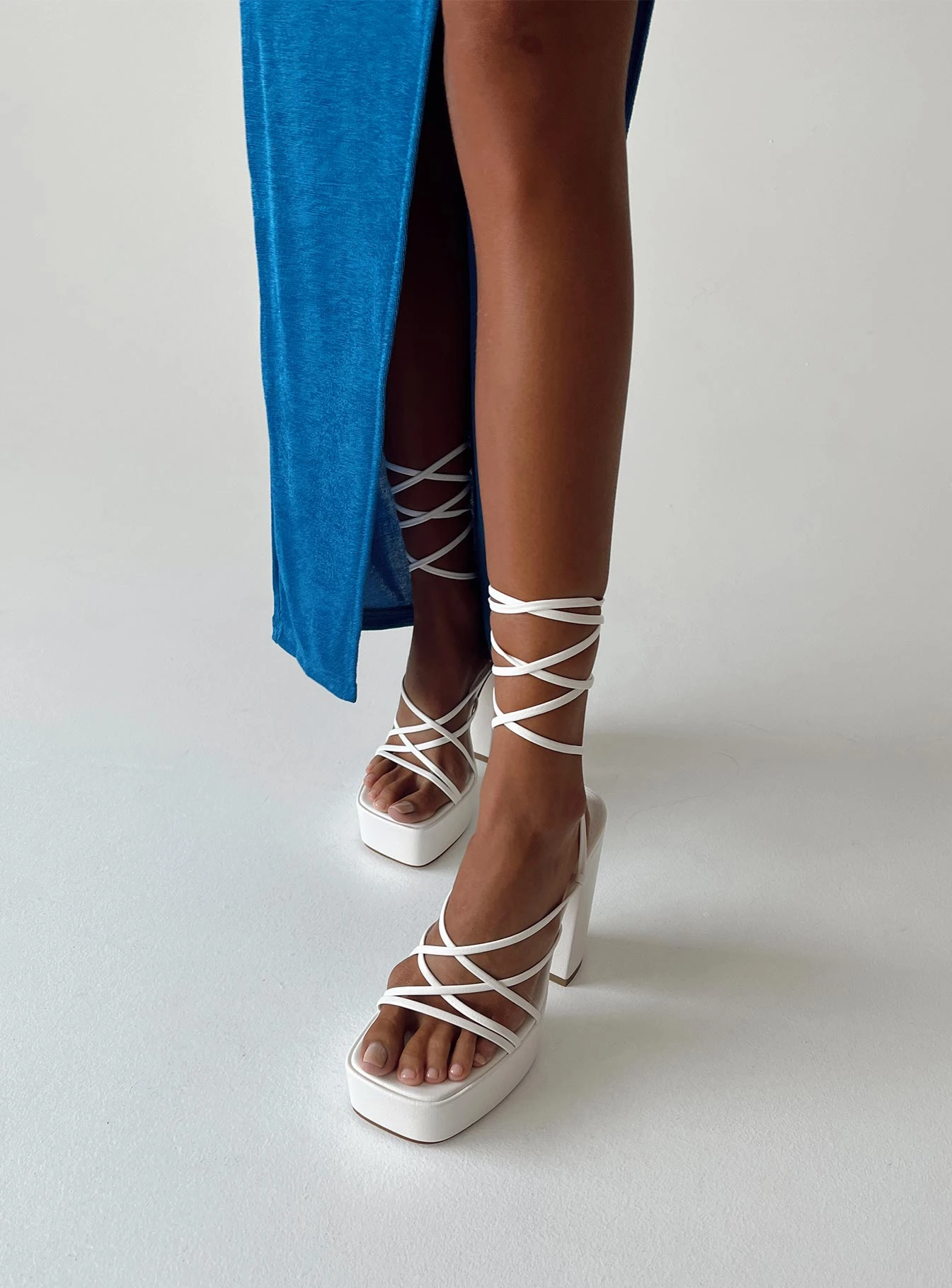 Princess Polly Amato Platform Heels White 3 Princess Polly Amato Platform Heels White