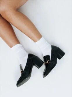 Princess Polly Cornell Heels Black