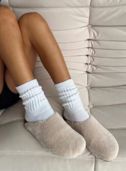 Princess Polly Arline Slide On Flats Beige