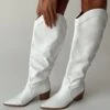 Princess Polly Orleans Western Boot White -Best Shoes Shop 0 c18fd0a9 dd1c 4f5f a465 d2901a89e247
