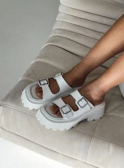 Windsor Smith Reach Sandals White