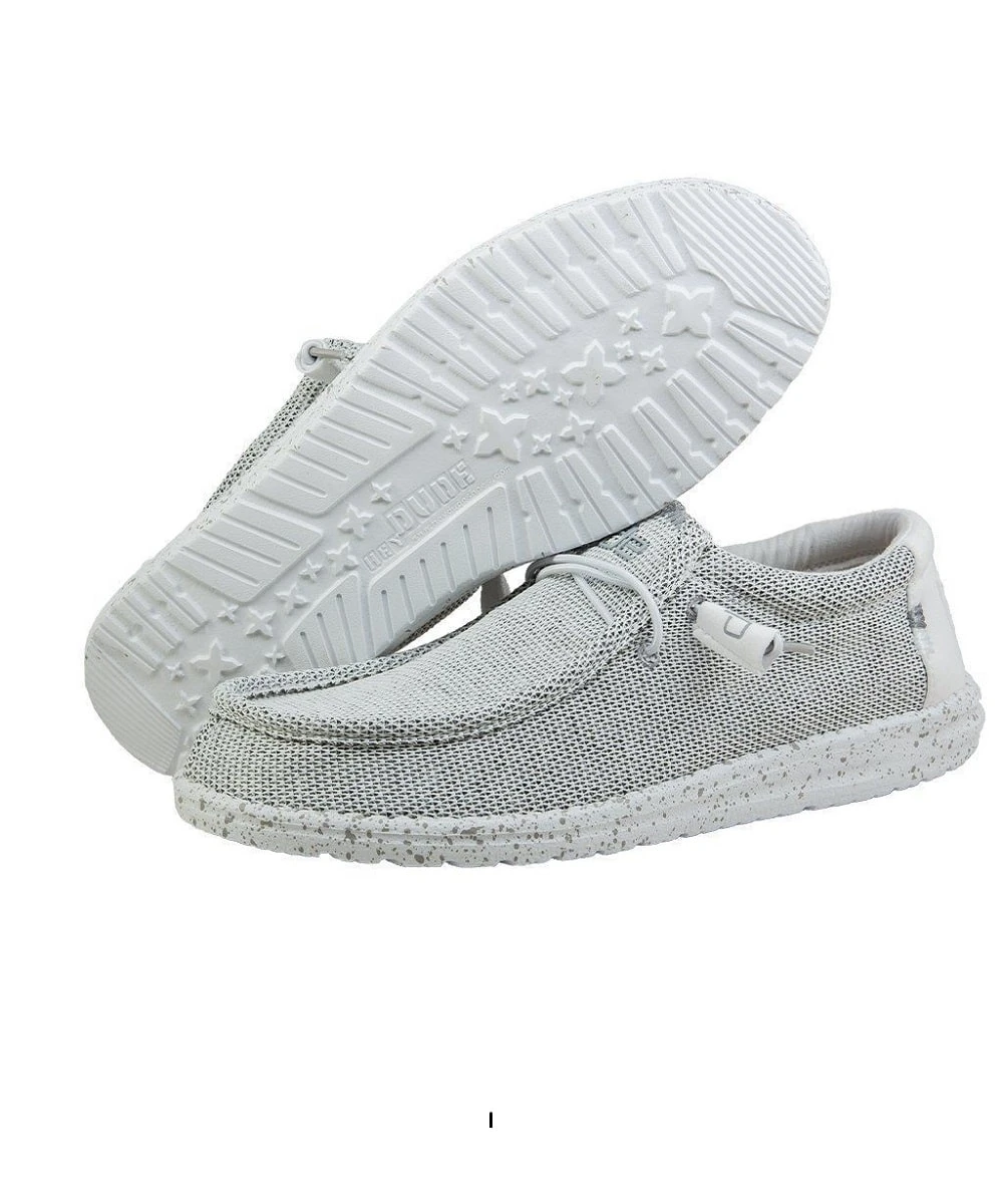 Hey Dude Men's Stone White Wally Sox Classic Shoe 3 Hey Dude Men's Stone White Wally Sox Classic Shoe