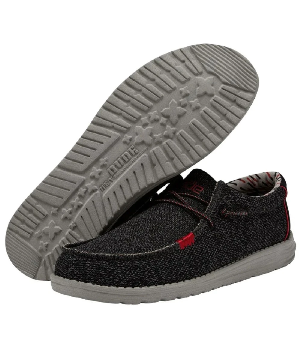 Hey Dude Men's Neon High Risk Red Wally Sox 3 Hey Dude Men's Neon High Risk Red Wally Sox