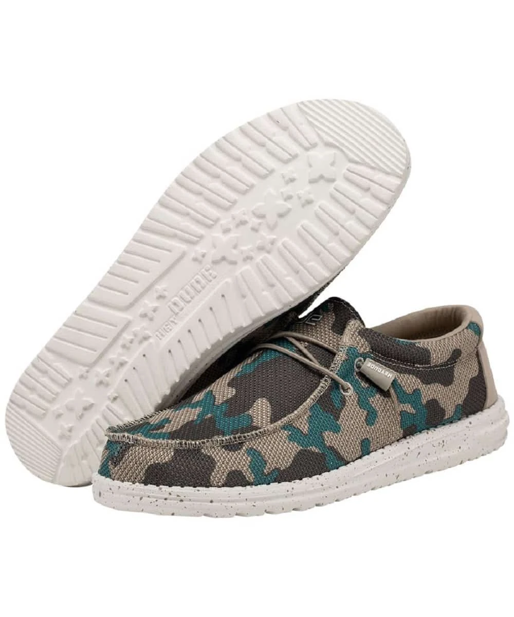 Hey Dude Men's Safari Camo Wally Sox Shoe 3 Hey Dude Men's Safari Camo Wally Sox Shoe