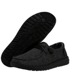 Hey Dude Women's Micro Total Black Wendy Sox Shoe