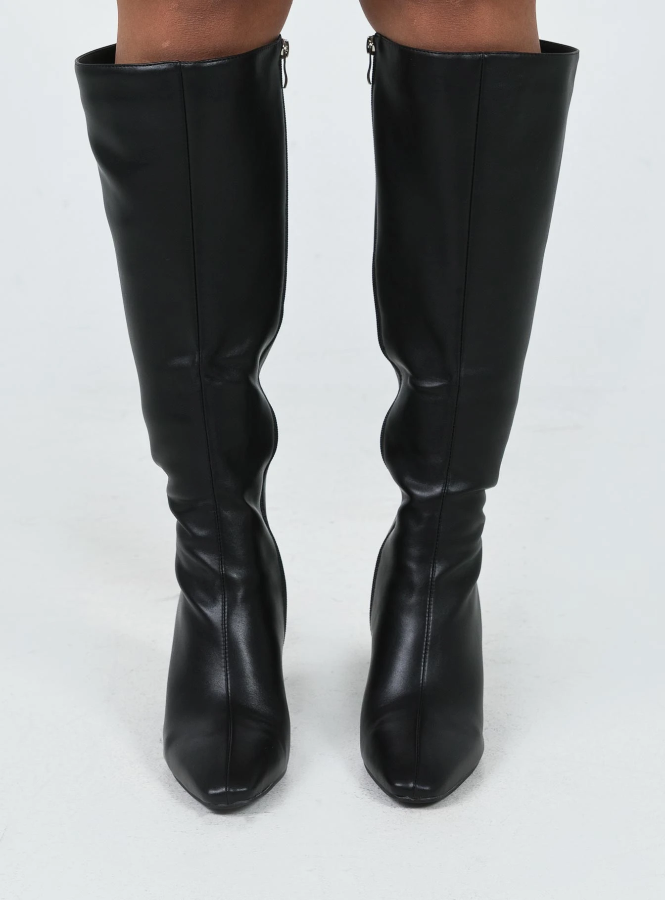 Princess Polly Sawyer Knee High Boots Black 4 Princess Polly Sawyer Knee High Boots Black - Image 2
