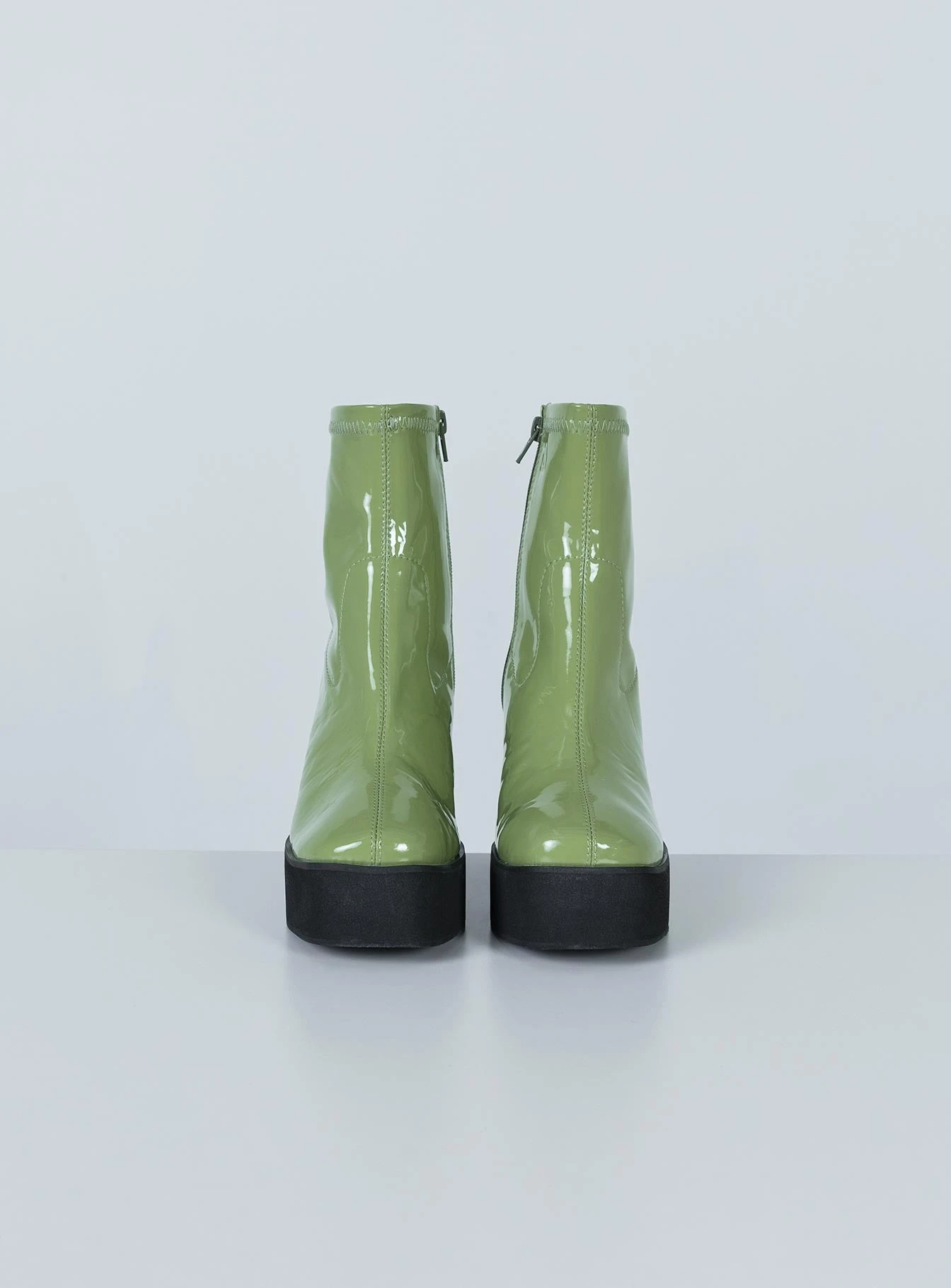 Princess Polly Stillwater Platform Boots Green 5 Princess Polly Stillwater Platform Boots Green - Image 3