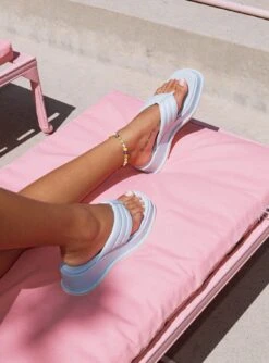 Princess Polly Pump It Up Platforms Blue