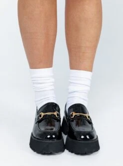 Princess Polly Riley Loafer Patent Black -Best Shoes Shop 1 8a0ed55a 68f8 421f 831d 2034a8a53f9a