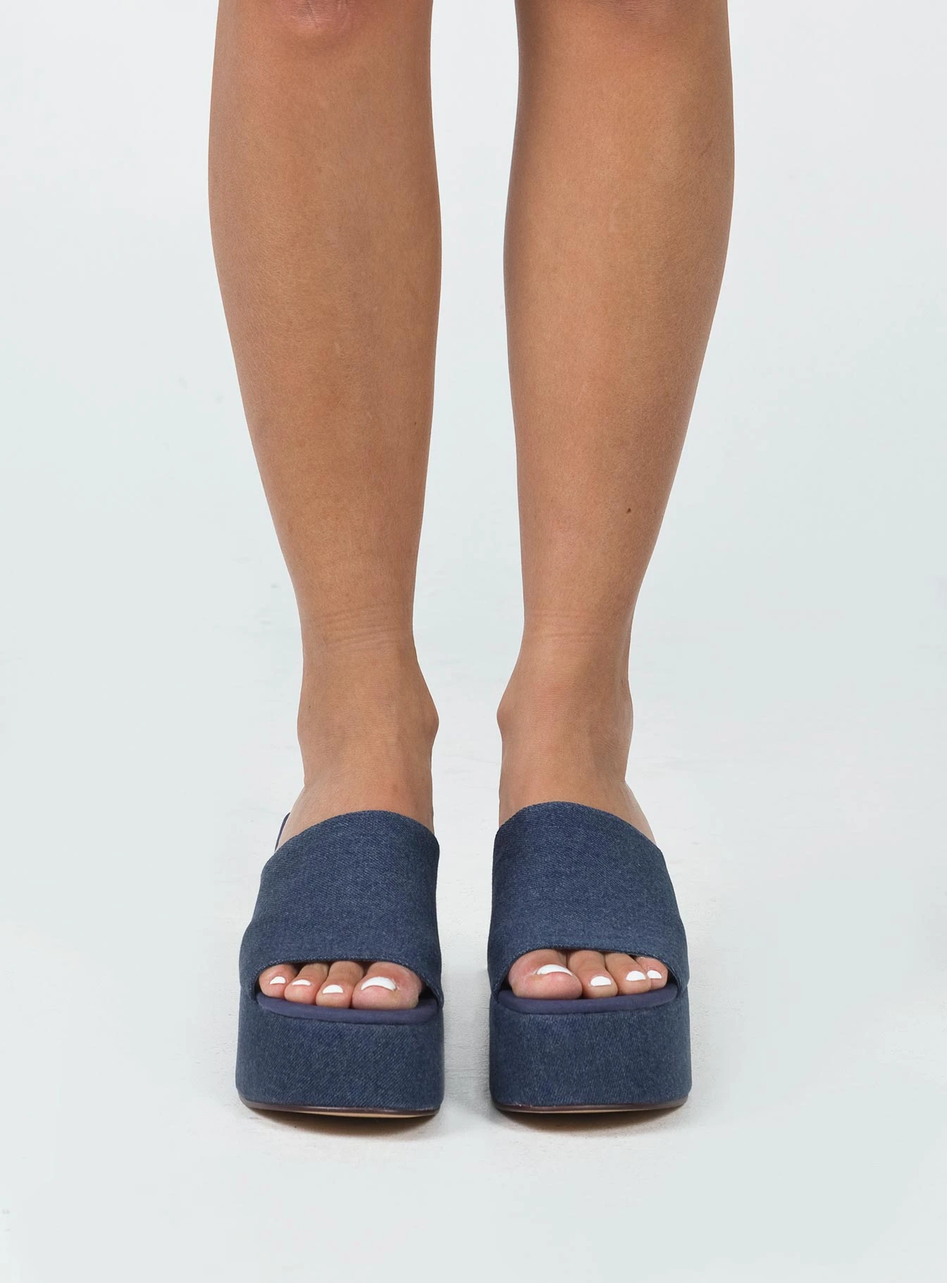 Princess Polly Broca Platform Sandal Dark Denim 4 Princess Polly Broca Platform Sandal Dark Denim - Image 2