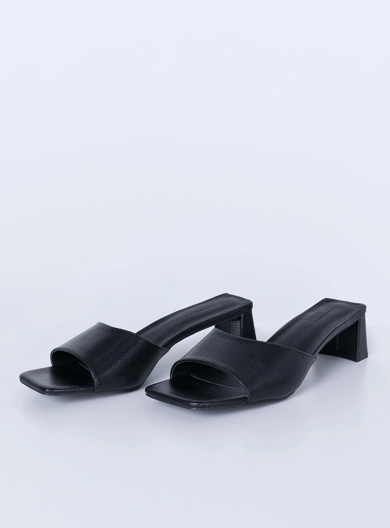 Princess Polly Be My Valentine Heel Black Lizard 4 Princess Polly Be My Valentine Heel Black Lizard - Image 2