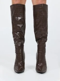 Princess Polly Leighton Boots Brown 7 Princess Polly Leighton Boots Brown -Best Shoes Shop 2O0A4495