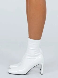 Princess Polly San Antonio Boots White -Best Shoes Shop 2O0A9729