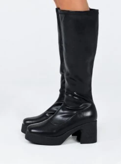 Princess Polly Westcott Knee High Boots Black -Best Shoes Shop 2 012936c9 3dd3 4965 b7e5 730d8b881397