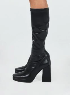 Princess Polly Zayas Knee High Boots Black -Best Shoes Shop 2 082bd451 24d2 49d2 bcc1 445cae5298bd