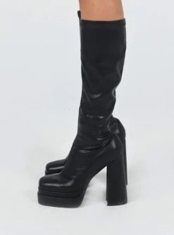 Princess Polly Rodney Platform Boot Black -Best Shoes Shop 2 084942f7 798f 4108 b301 d810f6ecc6d5
