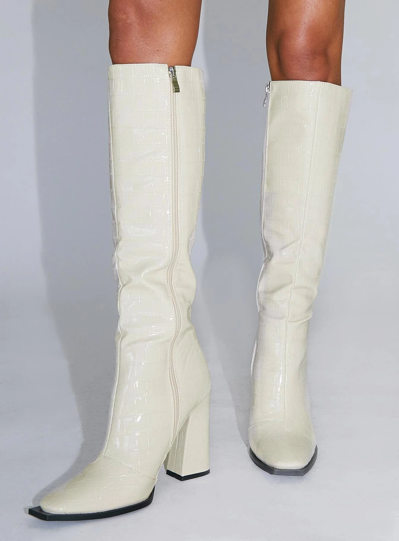 Princess Polly Mercury Boots Ecru 4 Princess Polly Mercury Boots Ecru - Image 2