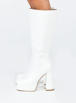 Princess Polly Grande Platform Boots White -Best Shoes Shop 2 197f9ed4 1376 435d b3a9 10ec68f17059