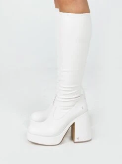 Windsor Smith Highkey Platform Knee High Boots Snow -Best Shoes Shop 2 206dc0b4 ad51 4786 aeba 511d8ee8effe