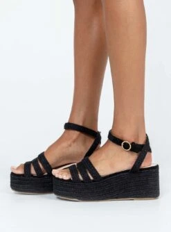 Princess Polly Tavo Espadrille Platform Sandals Black 8 Princess Polly Tavo Espadrille Platform Sandals Black -Best Shoes Shop 2 2cc12b13 6725 485d afce 05c84f11a3e2
