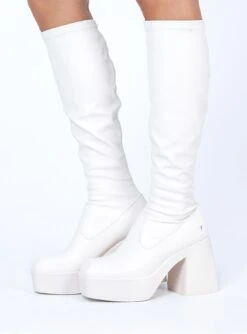 Windsor Smith BadGirls Buttermilk Stretch Sock Boots -Best Shoes Shop 2 3e956e45 abda 4f7e 8092 a33aa8317c96