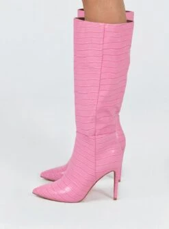 Icon Boot Pink Croc -Best Shoes Shop 2 6c23ff31 040d 4a38 9b64 d7ec71510359