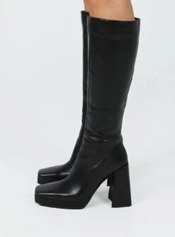 Princess Polly Montgomery Boot Matte Black -Best Shoes Shop 2 7263ef32 213e 4e8c 8c3d 5d940d3e4453