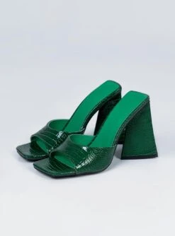 Princess Polly Headlines Heel Forest Green Croc -Best Shoes Shop 2 8eb18527 f074 48b5 b21d e4a5c7fa86f0