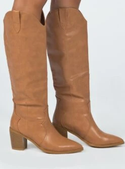 Princess Polly Fairfax Boots Tan -Best Shoes Shop 2 9d5078d9 5bfc 4491 94aa 9b37dbb6e85a