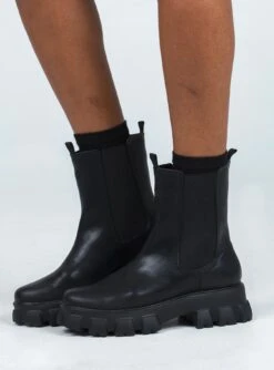 Princess Polly Lindsey Boot Black -Best Shoes Shop 2 bcbdfd01 24f3 4b91 b900 73035385fd65