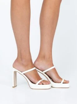 Princess Polly Yelda Heels White -Best Shoes Shop 2 efe1372f 0e3b 41f1 ba85 580452b0d6fc