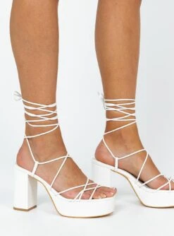 Princess Polly Bonita Heels White -Best Shoes Shop 2 f3921e53 1e11 42d4 b514 49c4136b2415