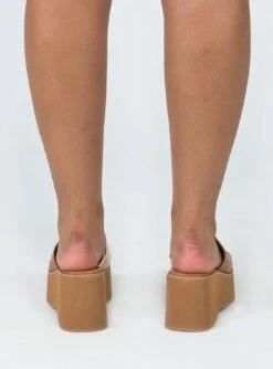 Princess Polly Joni Sandal Brown / Cream -Best Shoes Shop 3 04d10801 6472 4e8f 9a89 f6a96e1e8343