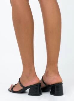 Therapy Goldie Heels Black Croc -Best Shoes Shop 3 135 431