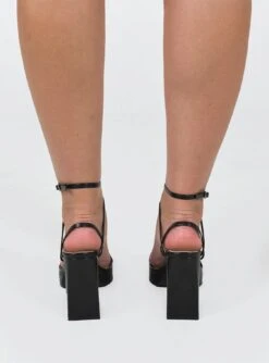 Princess Polly Tessie Ankle Strap Heel Matte Black -Best Shoes Shop 3 282ff1c9 d507 429b a94f 5f450e8c918c