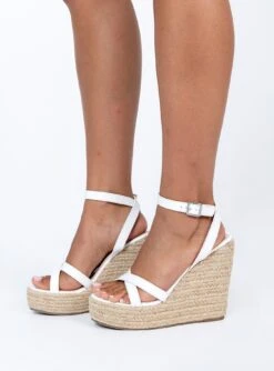Princess Polly Jesper Espadrille Wedged Heels White Croc -Best Shoes Shop 3 5582d40a cb59 4309 ad51 82983ec1d943