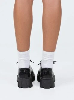 Princess Polly Josephine Lace Up Loafers Black 9 Princess Polly Josephine Lace Up Loafers Black -Best Shoes Shop 3 589cfae4 ae86 4780 a419 8e582d74d6a8