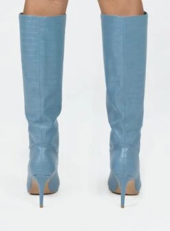 Princess Polly Kathleen Knee High Boot Blue -Best Shoes Shop 3 683d2ebd 7fd3 410b 934b 9c92e6e9eb41