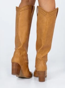 Billini Finley Knee High Western Boot Camel -Best Shoes Shop 3 98910de8 869b 4688 8e10 57de97d311c1