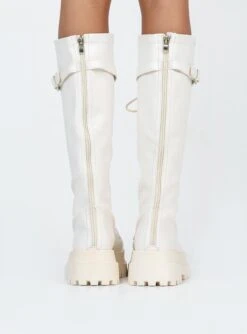 Princess Polly Fulton Lace Up Boots Cream -Best Shoes Shop 3 9f6c1801 a076 42f2 a8db 92d5c536d426