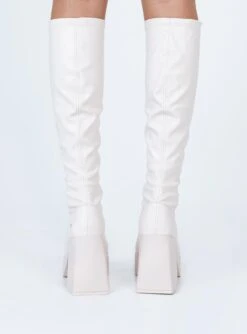 Windsor Smith BadGirls Buttermilk Stretch Sock Boots -Best Shoes Shop 3 a15bd875 c835 4f46 b063 3e462072e41a