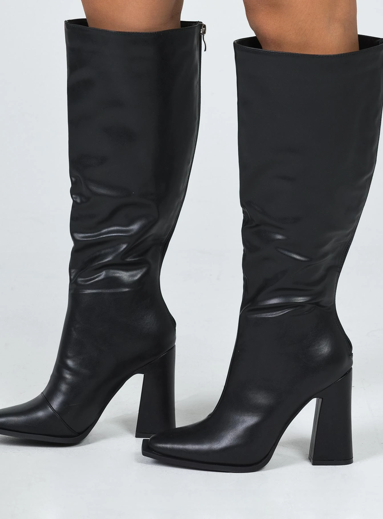 Princess Polly Keeley Boots Matte Black 5 Princess Polly Keeley Boots Matte Black - Image 3