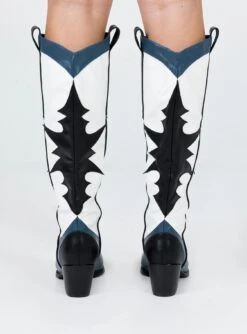 Princess Polly Izzard Western Boot Black / Navy 9 Princess Polly Izzard Western Boot Black / Navy -Best Shoes Shop 3 df5f9b04 7352 473b a29b 72eca5600b0f