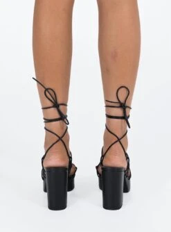 Jae Platform Strappy Heels Black -Best Shoes Shop 3 ea3f5050 9d31 4252 afb8 aee53ed0c316