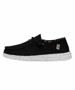 Hey Dude Women's Black Odyssey Wendy Wide Shoe -Best Shoes Shop 40150 0YF side
